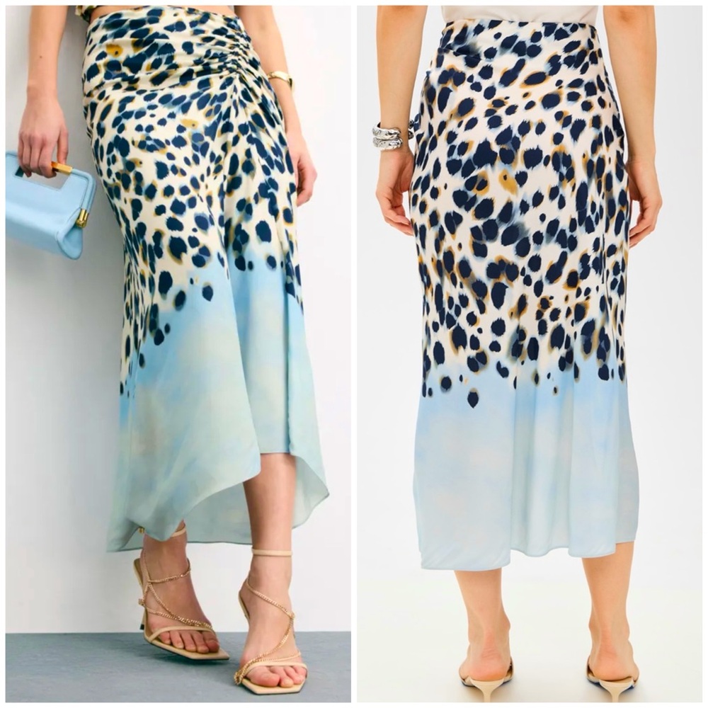 NWT ALC Grace printed midi skirt